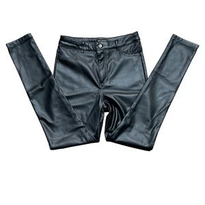 Black Faux Leather Pants Size Medium (27) Has Stretch!
